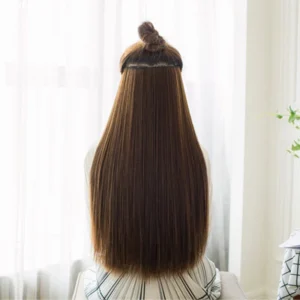 แฮร์พีช ผมยาวตรงนุ่มเป็นธรรมชาติเกรดพรีเมี่ยม หนาพิเศษทนความร้อนสูง